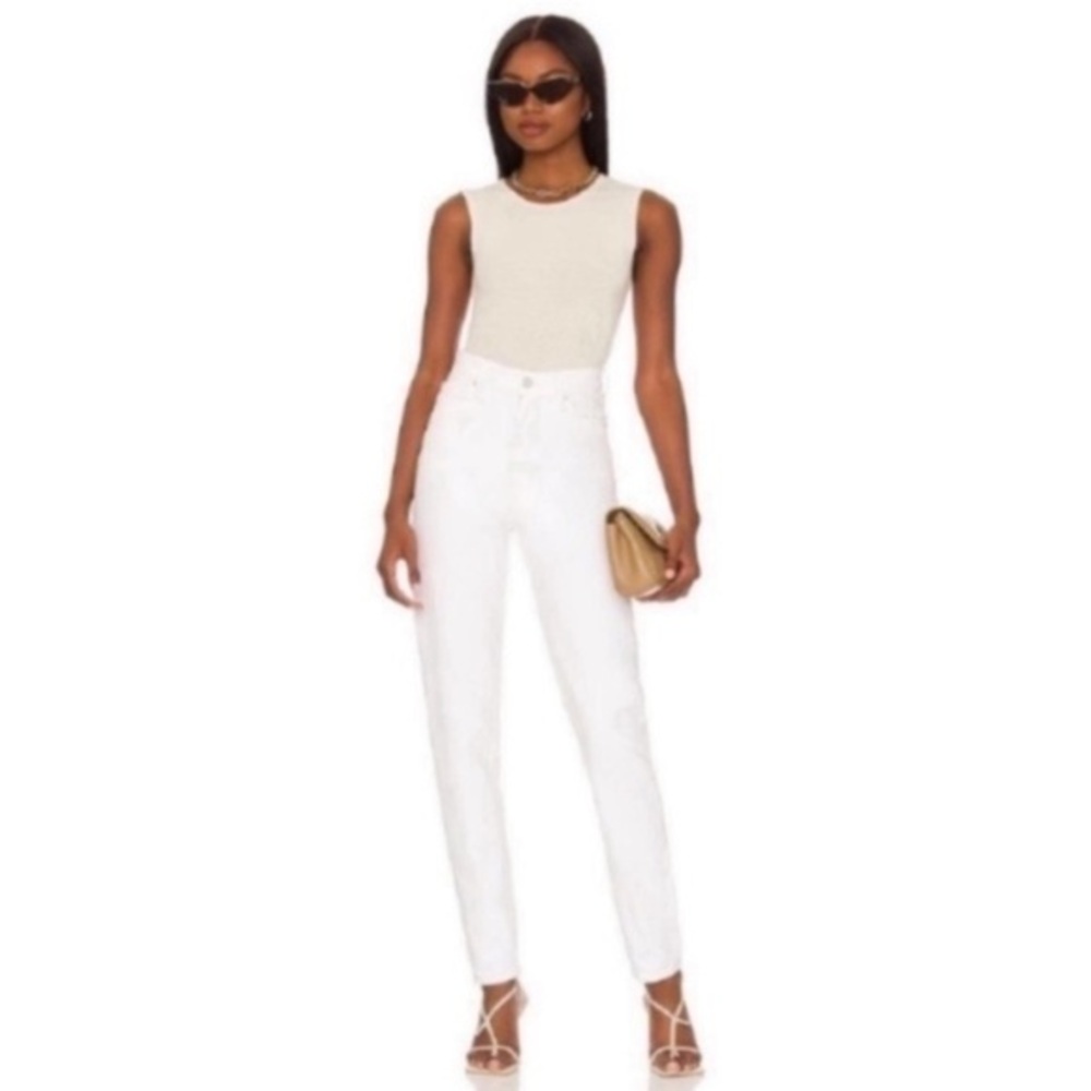 ✅ NWT Snacks! by Mother Jeans Highwaisted Twizzy Skimp in Sticky Rice White